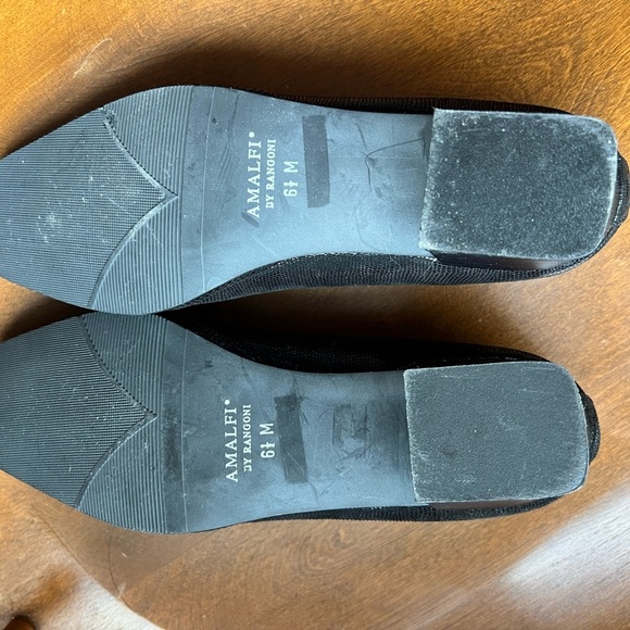 Amalfi Black Textured Block Heels - Picture 7 of 7